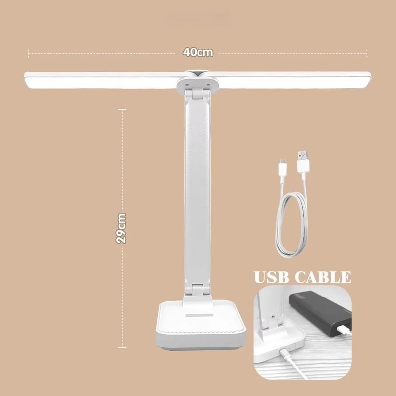 Rechargeable Foldable LED Desk Lamp With Touch Dimming And Eye Protection 4