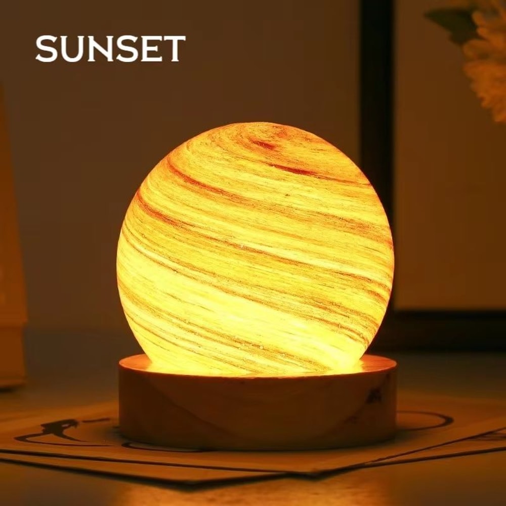 USB Blind Box Mini Night Light Aurora Sunset Planet Surprise Lamp For Bedroom Decor 5