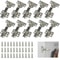 Soft Close Stainless Steel Cabinet Hinges Hydraulic Quiet Door Hinges Set 1020PCS 6