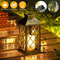 Solar Lantern Outdoor Hanging Lights Waterproof Retro Candle Garden Decor 2