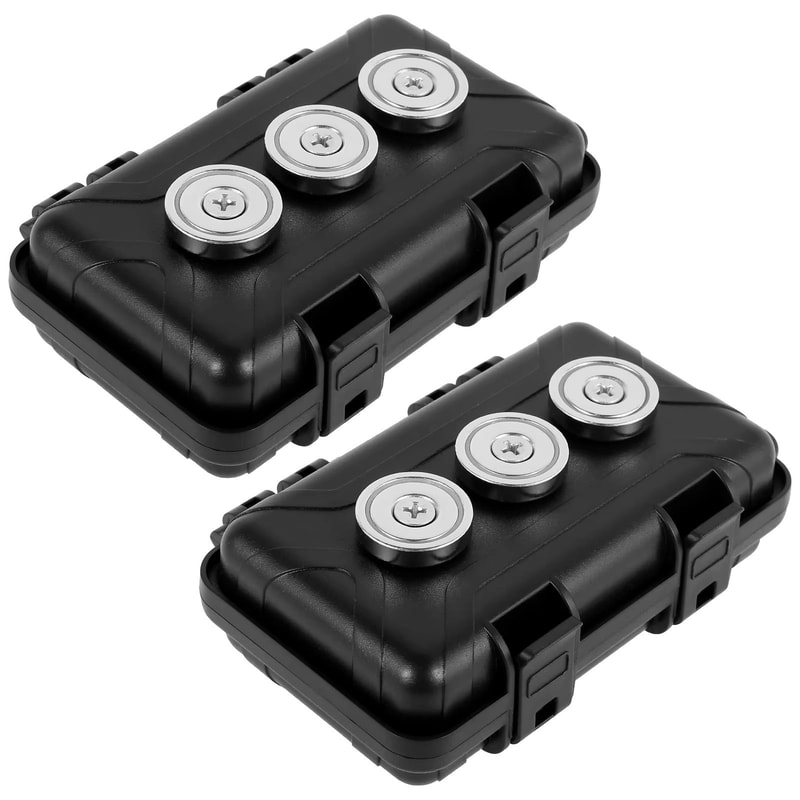 Waterproof Magnetic Key Holder Under Car Hidden Spare Key Box 7