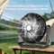 Portable USB Rechargeable Camping Fan With Light And 360 Hanging Hook 0
