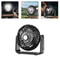 Portable USB Rechargeable Camping Fan With Light And 360 Hanging Hook 3