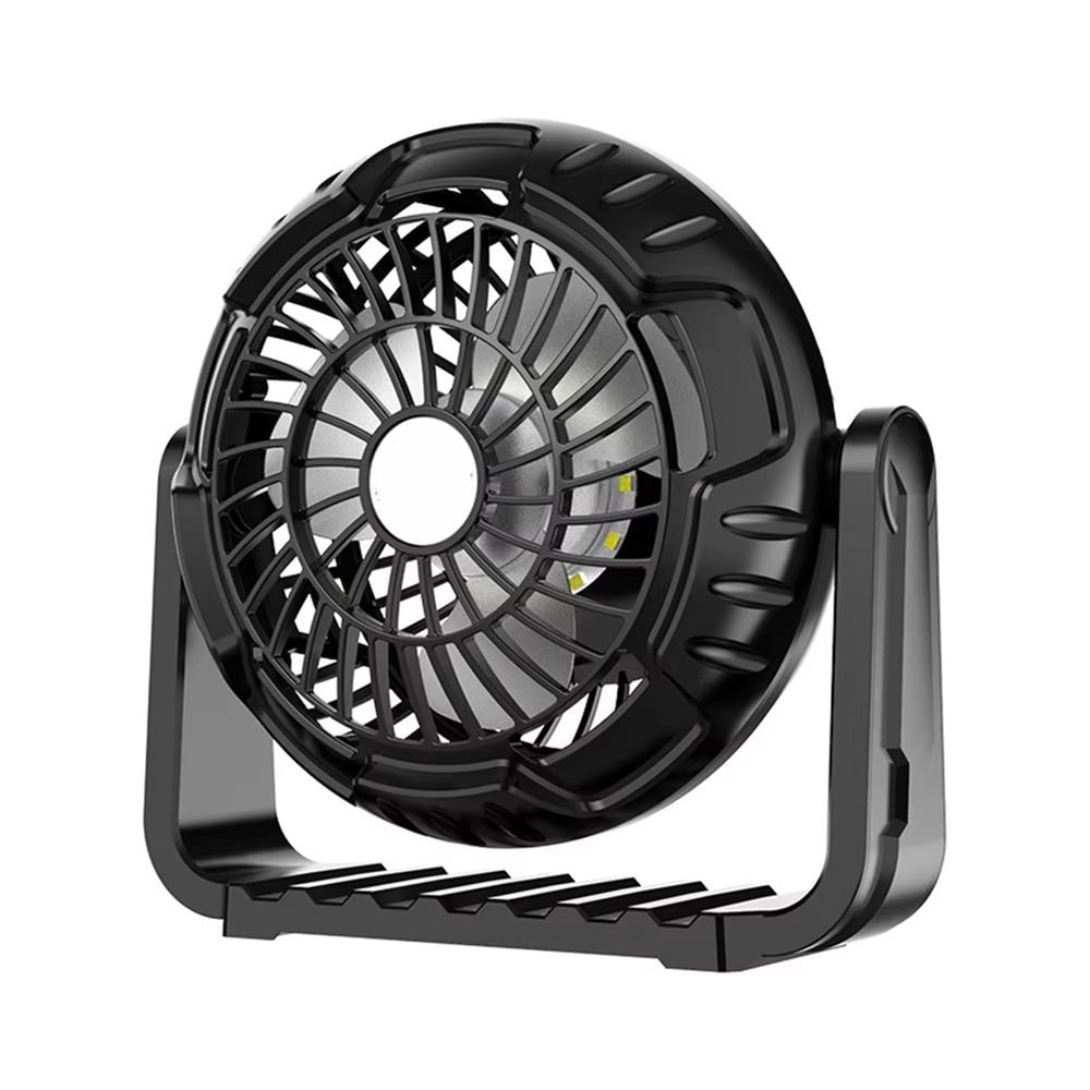 Portable USB Rechargeable Camping Fan With Light And 360 Hanging Hook 7