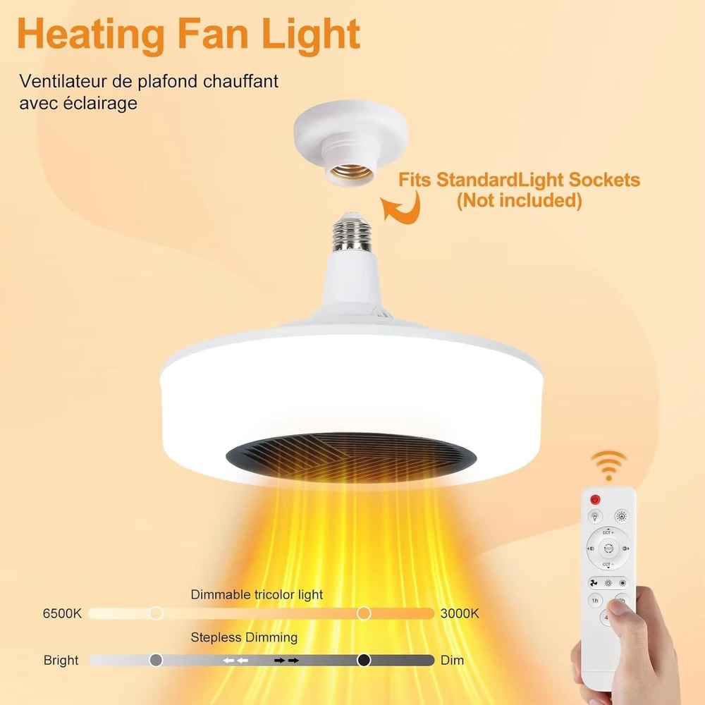 Dual Mode Fan Light With Cold Warm Air For Bedroom Living Room And Study 1