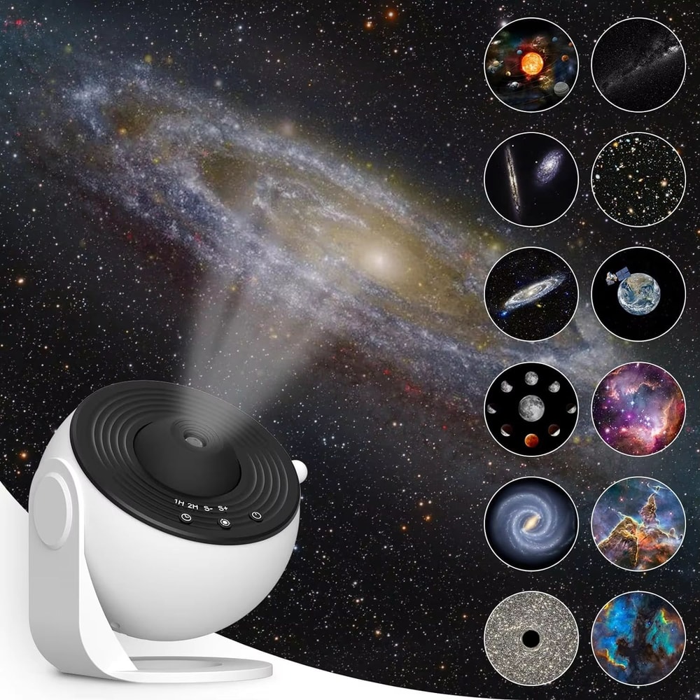 Rotating Galaxy Star Projector Night Light Planetarium Lamp For Bedroom Decor 0