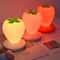 USB Rechargeable Strawberry Night Light Soft Silicone Touch Lamp For Kids Bedroom Decor 0