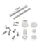Universal Stainless Steel Toilet Seat Hinges Top Fix Replacement Kit 24PCS 4
