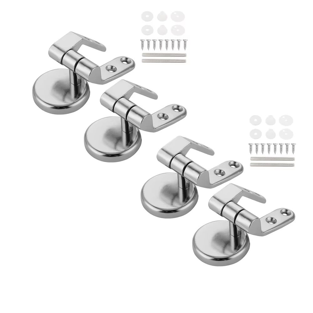 Universal Stainless Steel Toilet Seat Hinges Top Fix Replacement Kit 24PCS 6