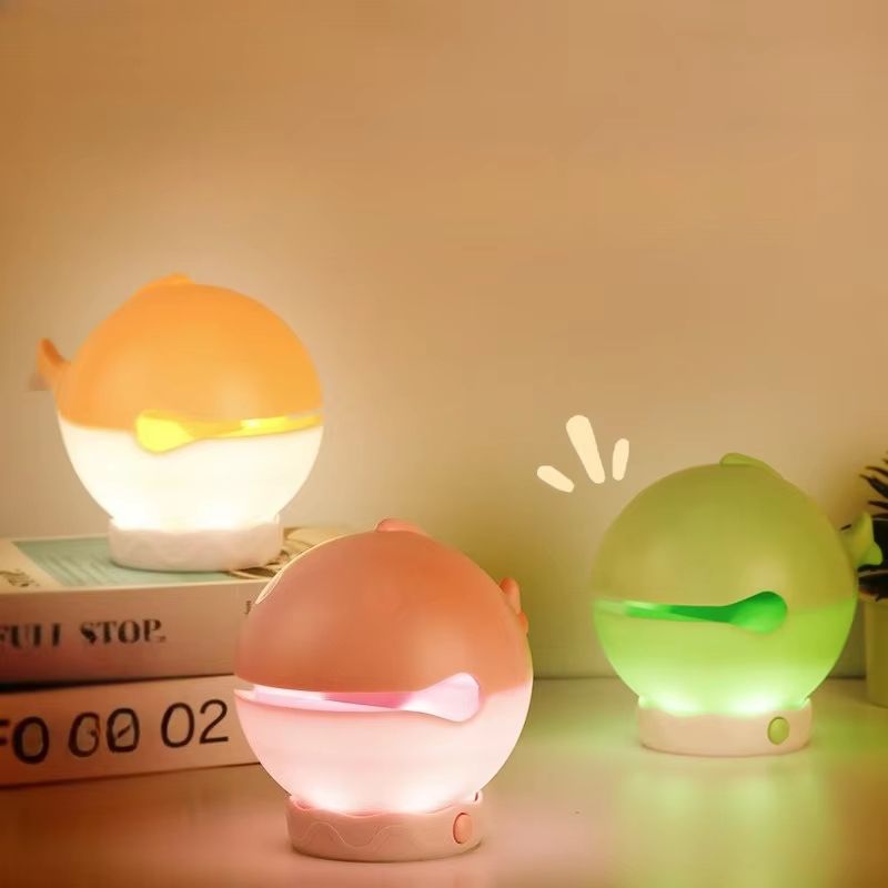 Rechargeable Wooden Fish Night Light Prayer Lamp For Bedroom And Meditation 2
