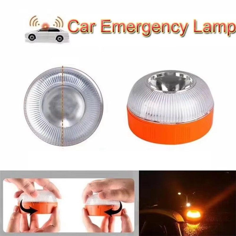 V16 Magnetic Emergency Car Warning Light Battery Powered LED Strobe Beacon 2