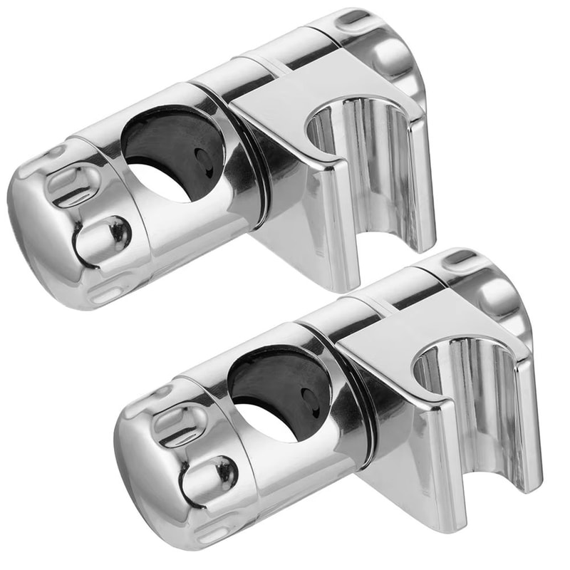 Universal Adjustable Shower Head Holder Slide Bar Bracket Bathroom Replacement Clamp 12PCS 7