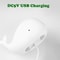 USB Rechargeable Silicone Whale Night Light Touch Control Kids Bedside Lamp 5