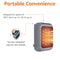 Mini Wall Mounted PTC Ceramic Heater With Remote Fast Heating Fan For Bathroom Home 1