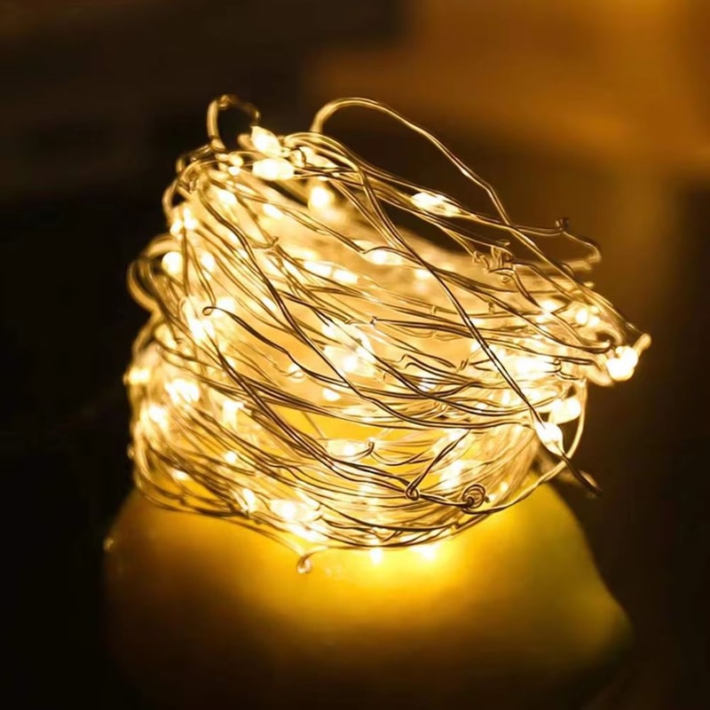 LED Copper Wire Fairy Lights Waterproof Battery Operated String Lights For Decor 11