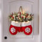 Creative Christmas Glove Wreath Garland Festive Door Hanging Decoration With Simulated Flowers 2