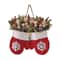 Creative Christmas Glove Wreath Garland Festive Door Hanging Decoration With Simulated Flowers 5