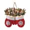 Creative Christmas Glove Wreath Garland Festive Door Hanging Decoration With Simulated Flowers 7