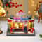 Rotating LED Christmas Music Box Glowing Holiday Ornament Decorative Gift 1