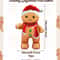 Standing Gingerbread Man Foil Balloon Christmas Party Decoration Air Fill Holiday Balloon 1