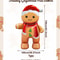 Standing Gingerbread Man Foil Balloon Christmas Party Decoration Air Fill Holiday Balloon 1