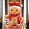 Standing Gingerbread Man Foil Balloon Christmas Party Decoration Air Fill Holiday Balloon 4