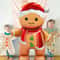 Standing Gingerbread Man Foil Balloon Christmas Party Decoration Air Fill Holiday Balloon 5