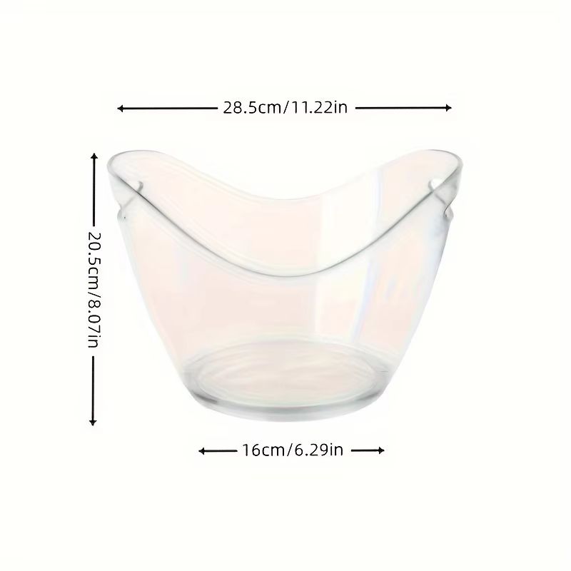 Elegant Transparent Acrylic Ice Bucket Wine And Beverage Cooler For Parties 2