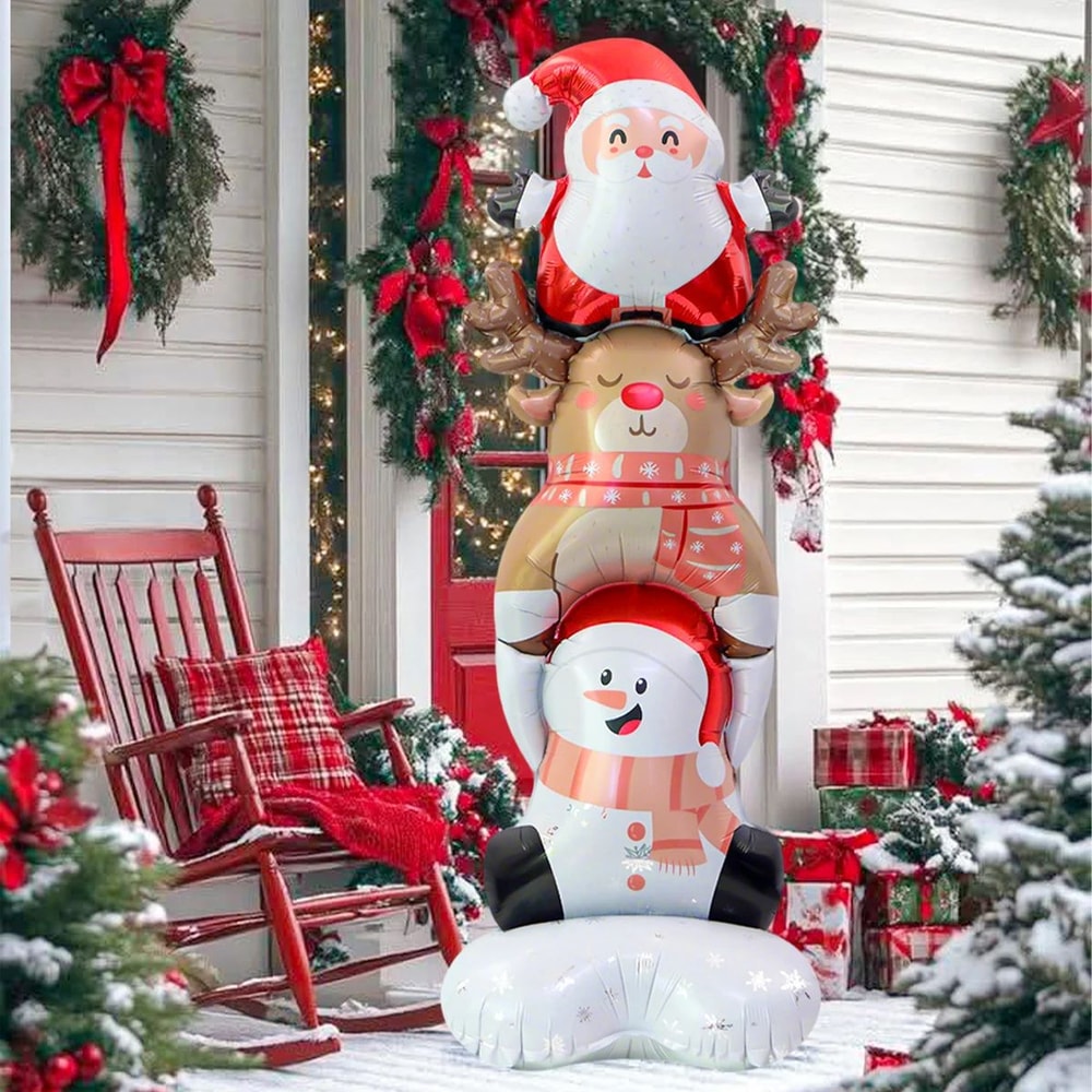 Standing Merry Christmas Stacker Balloon Holiday Party Decoration 2