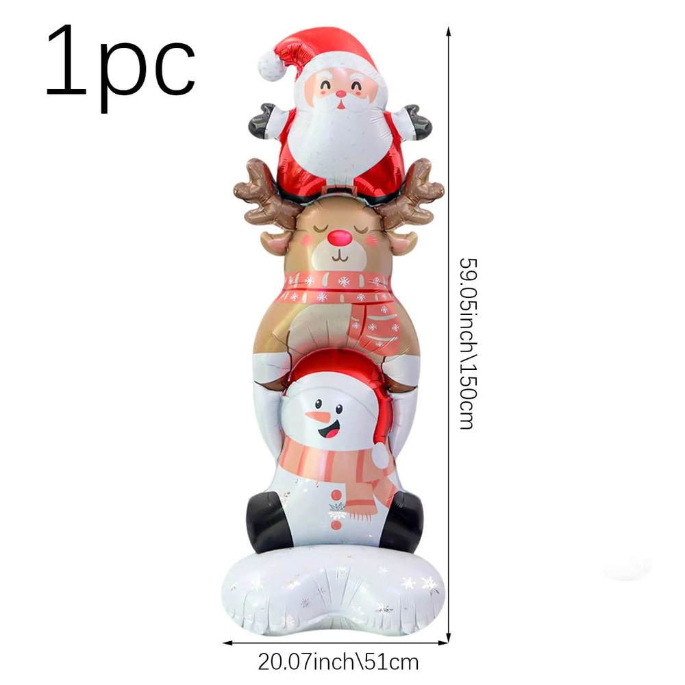 Standing Merry Christmas Stacker Balloon Holiday Party Decoration 5