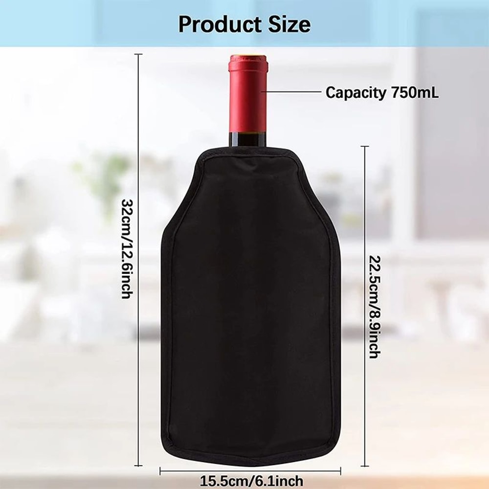 Portable Wine Cooling Sleeve Ice Bag Reusable Beverage Cooler For Picnic And Travel 3