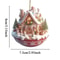 Acrylic Coffee Cup Christmas Ornament 2D Snow House Keychain Pendant Tree Decoration 6