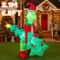 68FT Grinch Holding Tree Inflatable With LED Lights For Outdoor Christmas Decor 1