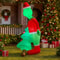 68FT Grinch Holding Tree Inflatable With LED Lights For Outdoor Christmas Decor 4