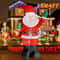 7087in Inflatable Christmas Decoration Santa Backpack LED Outdoor Holiday Display 0