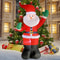7087in Inflatable Christmas Decoration Santa Backpack LED Outdoor Holiday Display 3