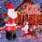 7087in Inflatable Christmas Decoration Santa Backpack LED Outdoor Holiday Display 5