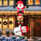 96in Climbing Santa Christmas Inflatable With Reindeer Snowman LED Outdoor Holiday Decoration 6