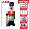 9449in Inflatable Nutcracker Christmas Decoration LED Light Outdoor Holiday Display 5