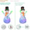 8661in Rotating Snowman Christmas Inflatable With LED Lights Outdoor Holiday Decoration 4