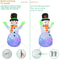8661in Rotating Snowman Christmas Inflatable With LED Lights Outdoor Holiday Decoration 4