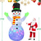 8661in Rotating Snowman Christmas Inflatable With LED Lights Outdoor Holiday Decoration 5