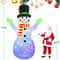 8661in Rotating Snowman Christmas Inflatable With LED Lights Outdoor Holiday Decoration 6