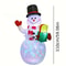 5906in Inflatable Snowman Christmas Decoration With LED Lights Outdoor Holiday Display 4