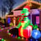 72in Christmas Inflatable Dinosaur With LED Lights Outdoor Holiday Yard Decoration 0
