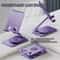 360 Rotating Metal Phone Stand Foldable Adjustable Tablet Holder K61 0