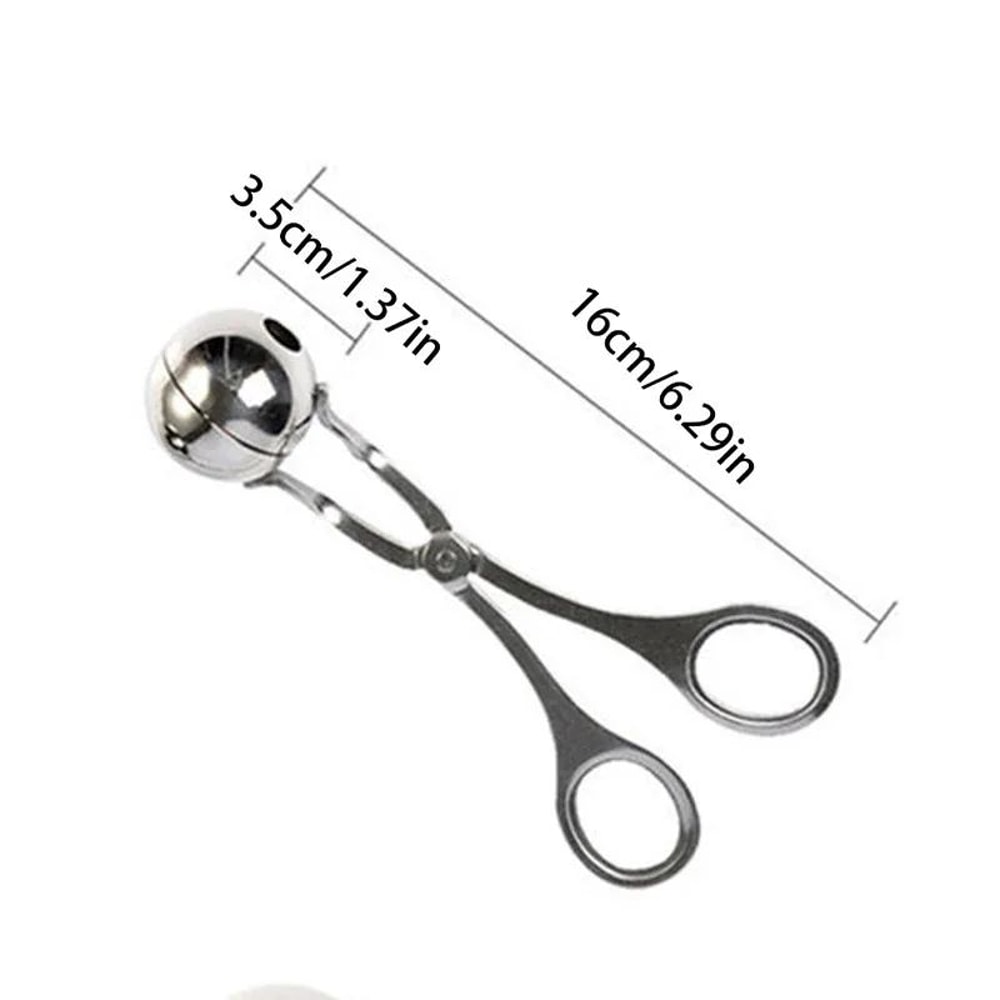 Stainless Steel Rice Ball Maker Scoop DIY Meatball Fish Ball Mold Tool 5
