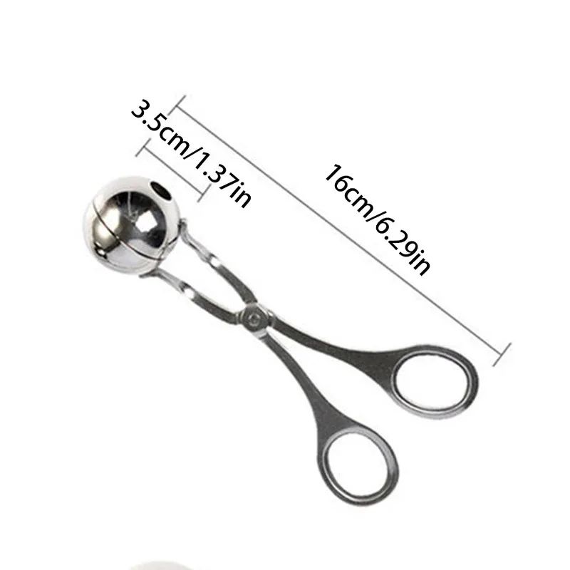 Stainless Steel Rice Ball Maker Scoop DIY Meatball Fish Ball Mold Tool 5