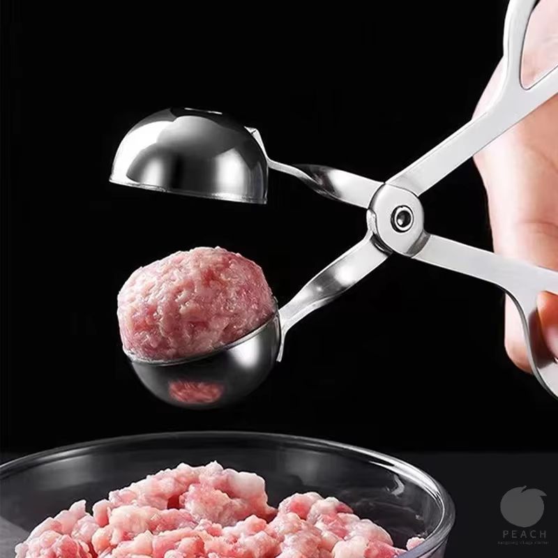 Stainless Steel Rice Ball Maker Scoop DIY Meatball Fish Ball Mold Tool 6