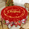 Santa Claus Christmas Tablecloth Party Table Cover For Holiday Dining Decor 3
